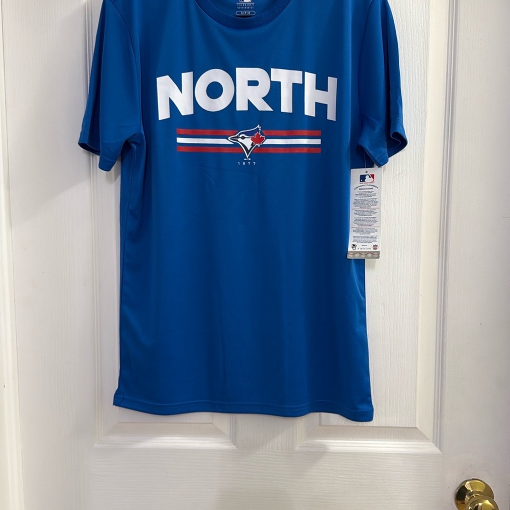 🇨🇦Combo🇨🇦Toronto Blue Jay T-shirt and Socks “Stand Strong for the North” NWT - Picture 7 of 10